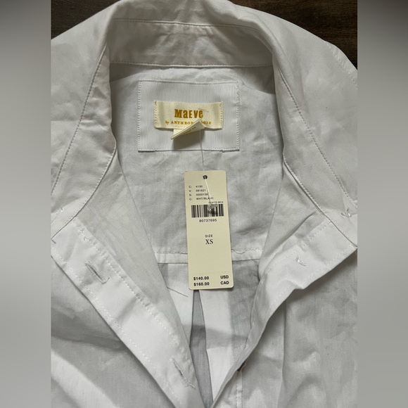 BNWT — Anthropologie Maeve Bubble Hem Shirt Dress — Size XS - Picture 5 of 5